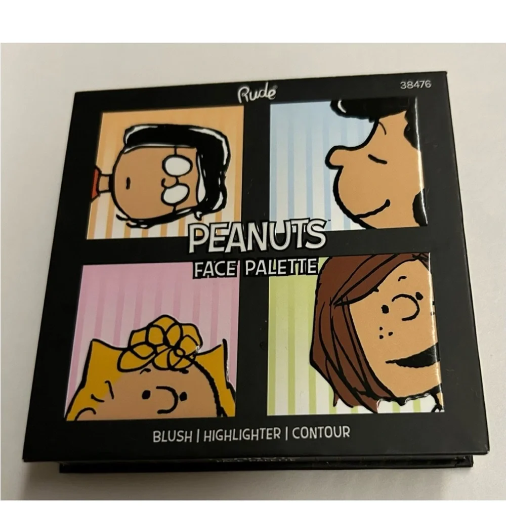 New Peanuts Face Palette Blush Highlighter Contour Rude Cosmetics